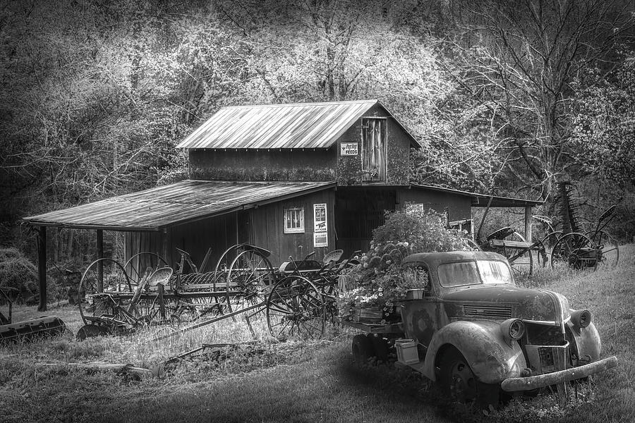 Country Memories in Radiant Black and White Photograph by Debra and Dave Vanderlaan