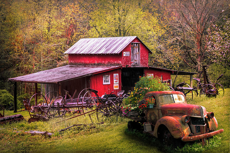 Country Memories in the Fall Photograph by Debra and Dave Vanderlaan