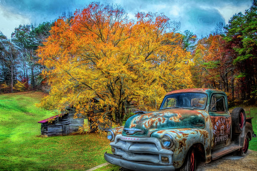 Country Moonshine in HDR Detail Photograph by Debra and Dave Vanderlaan