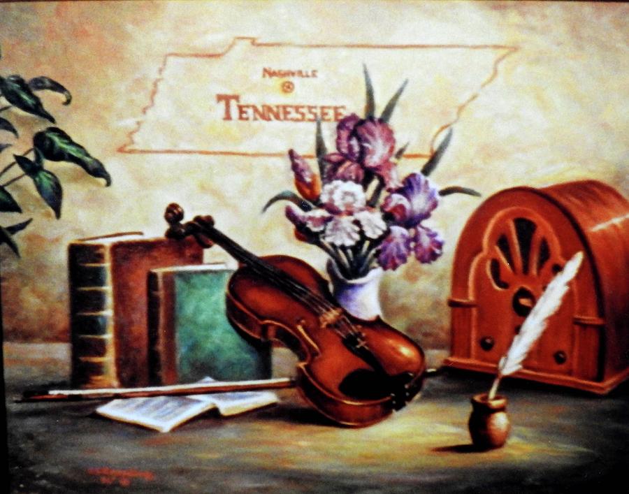Country Music Painting by Ed Breeding
