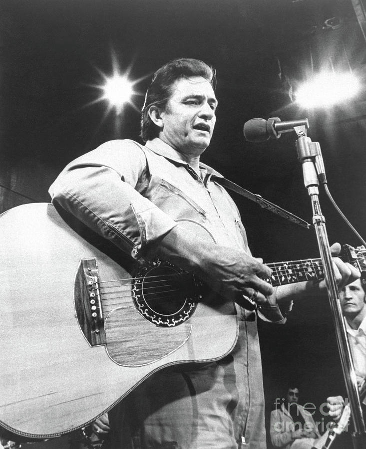 Country Music Singer Johnny Cash Photograph by Bettmann