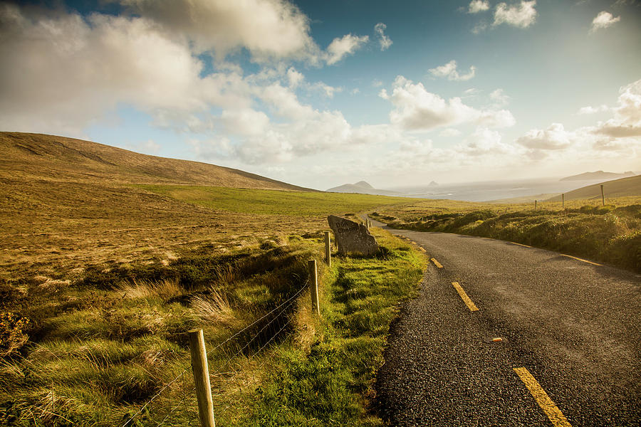 Country Road, Dunquin, Kerry, Ireland Digital Art by Kevin Kozicki ...