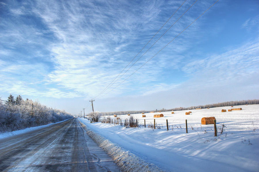 Country Road Hdr - Canada Photograph by Ash-photography - Www.flickr.com/photos/ashleiggh/