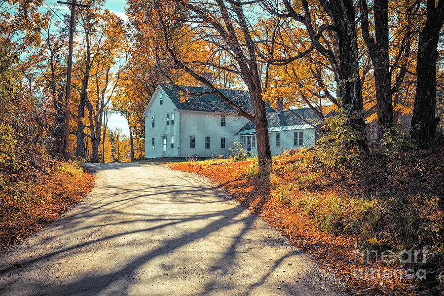 Country Road Henniker New Hampshire Photograph by Edward Fielding