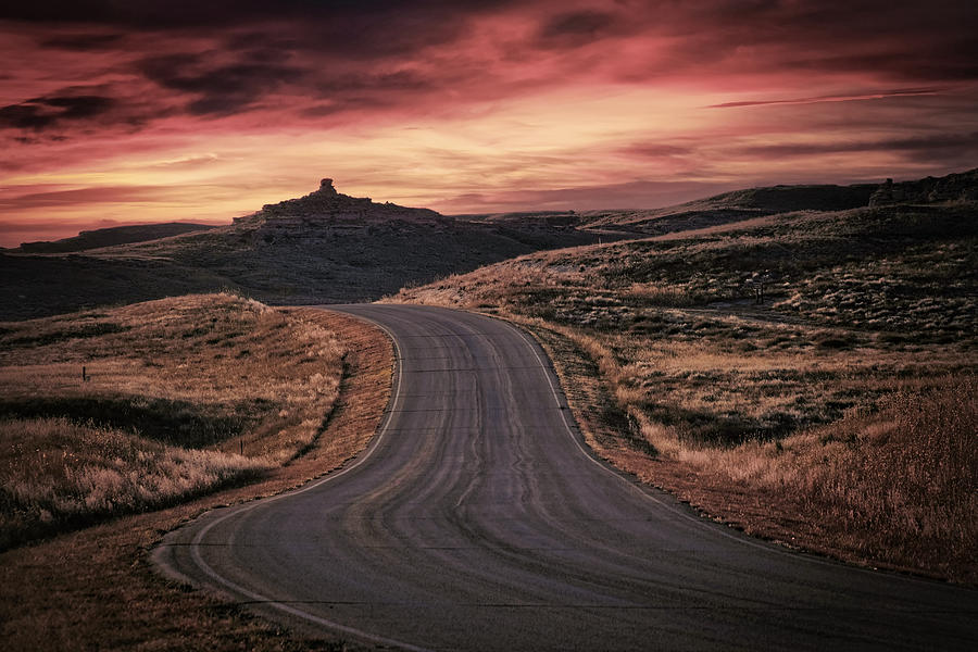 Country Road Sunset Photograph by Bill Boehm