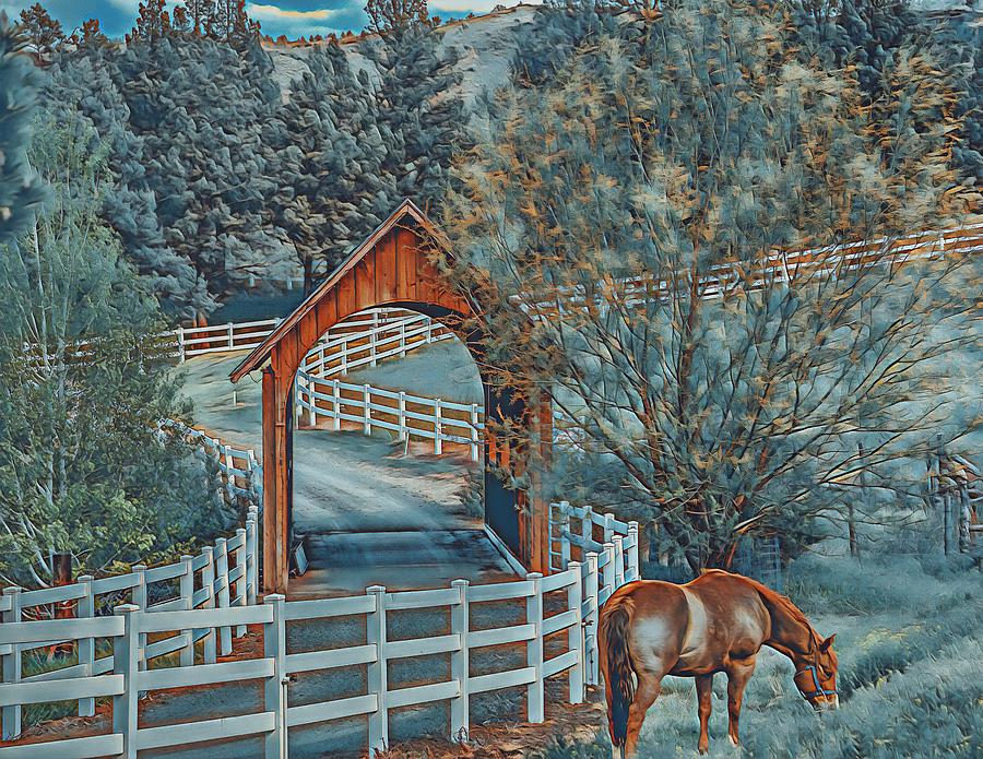 Country Scene Digital Art by Jerry Cahill