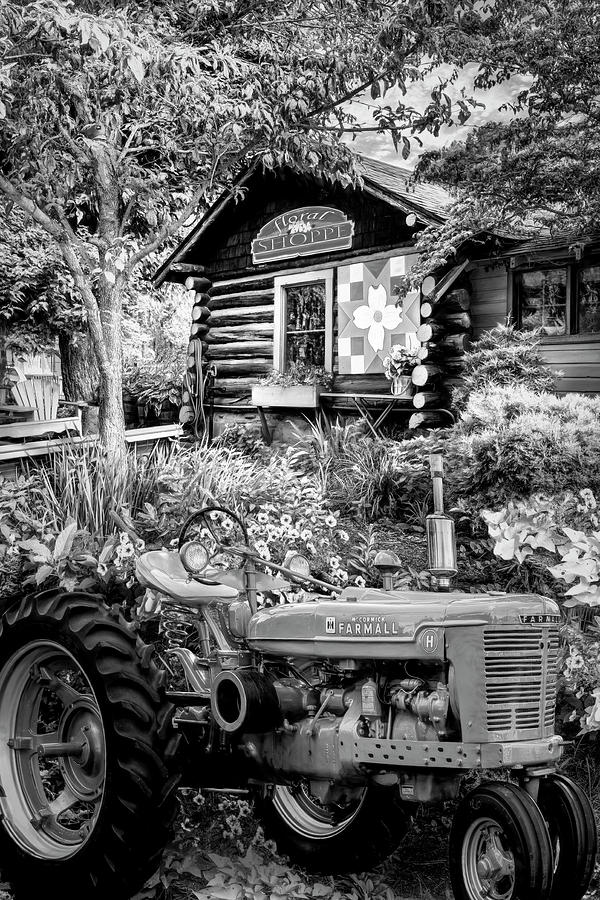 Country Town Charm in Black and White Photograph by Debra and Dave Vanderlaan
