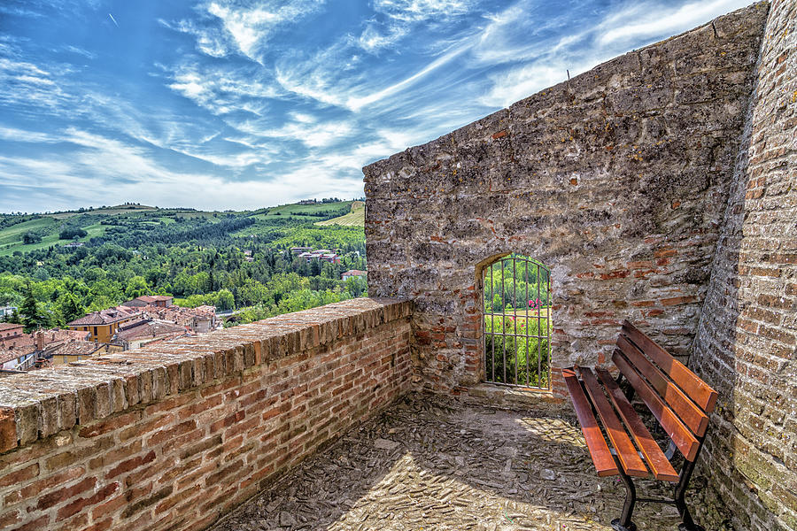 Country Views From The Medieval Balcony  Photograph by Vivida Photo PC