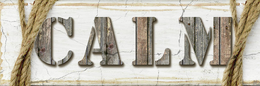Typography Mixed Media - Country Wood Sign V3 2 by Lightboxjournal