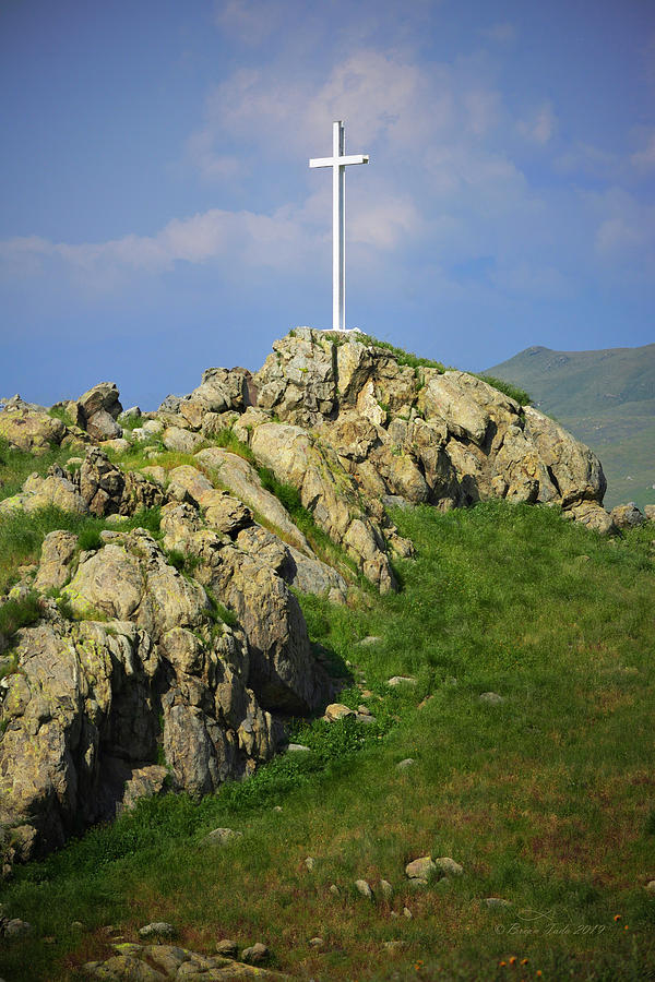 Easter Photograph - Countryside Cross by Brian Tada