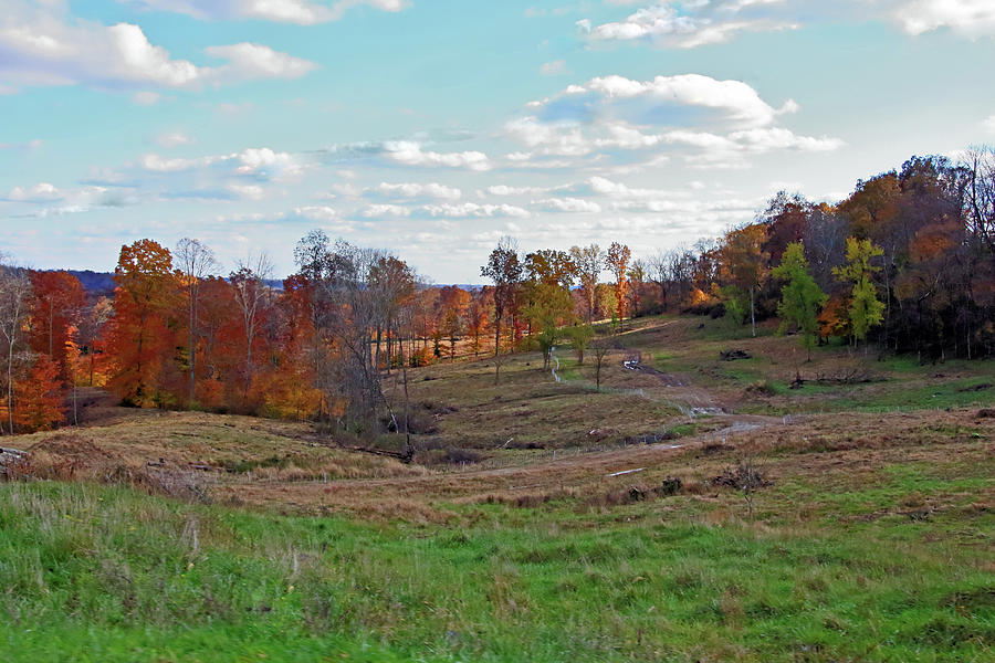 Countryside in the Fall Photograph by Angela Murdock