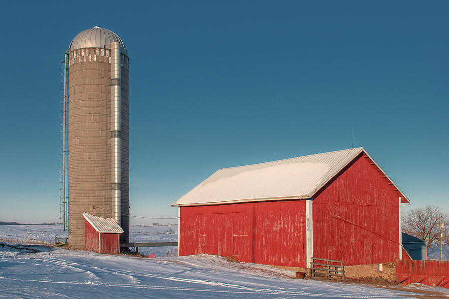 County Highway F Barn Photograph by Todd Klassy