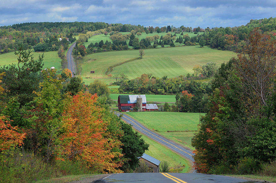 County Road 36 Near Portageville, Ny Digital Art by Heeb Photos
