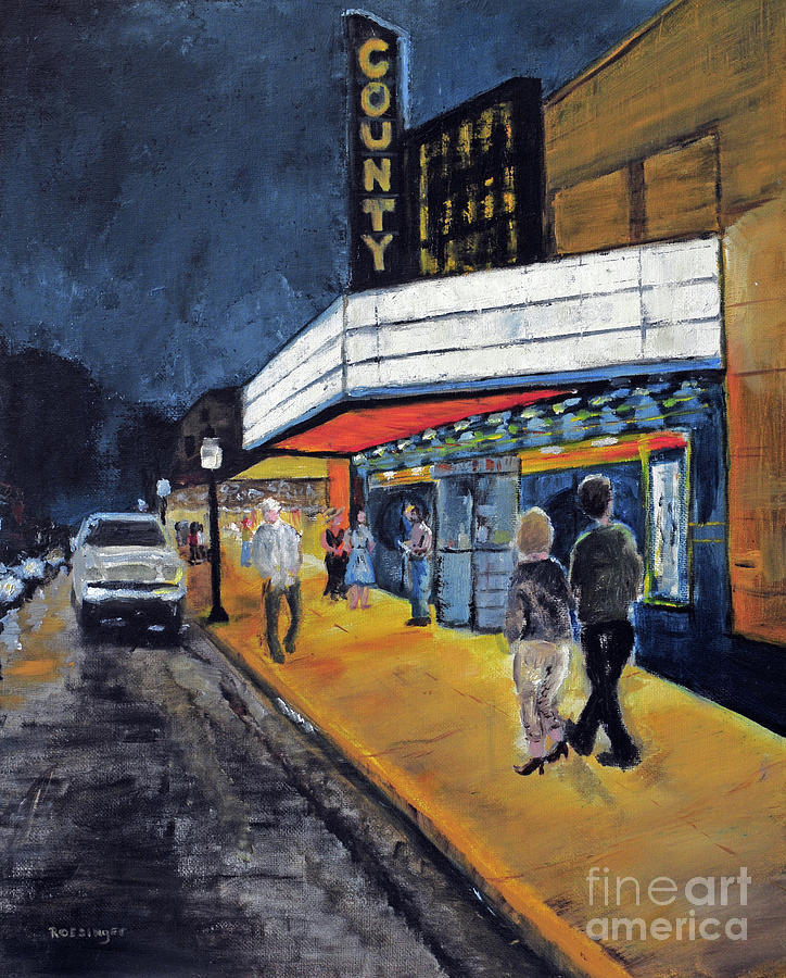 County Theater Painting by Paint Box Studio