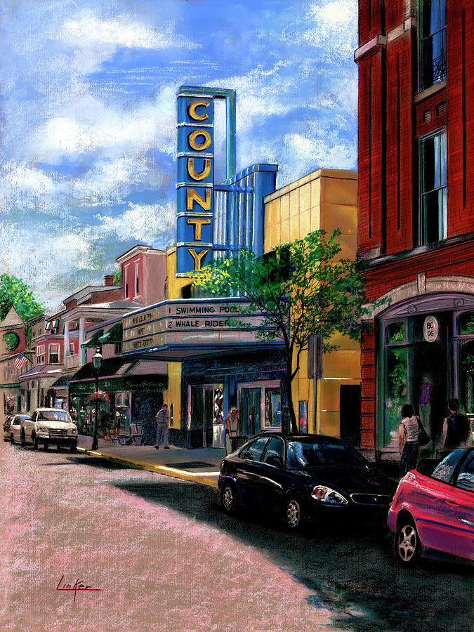 County Theater Painting by Thomas Linker
