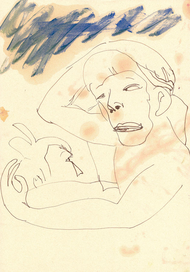 Couple in bed Drawing by Edgeworth Johnstone Pixels