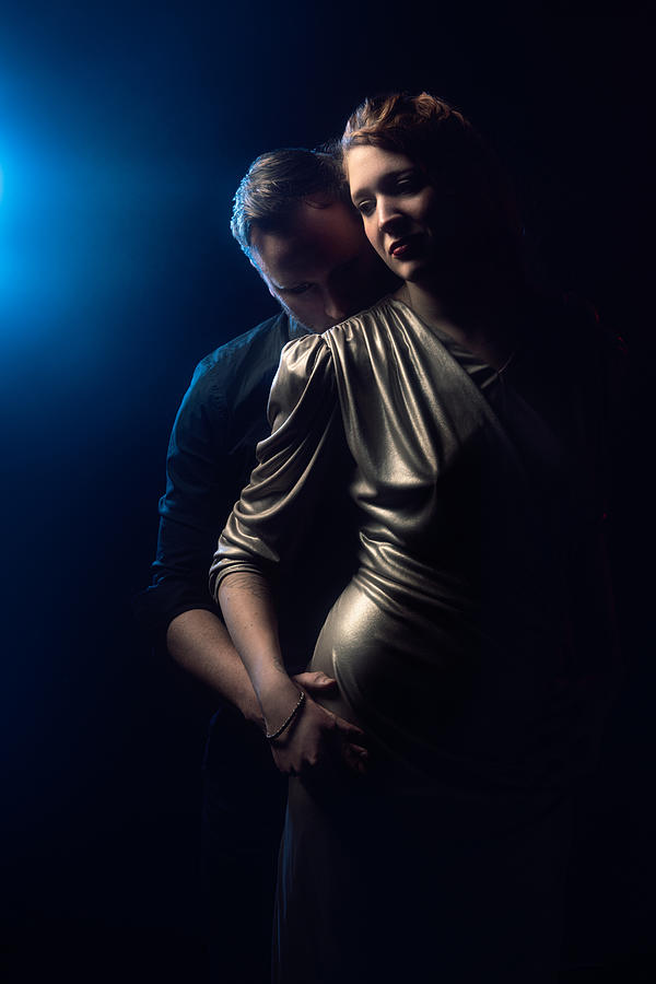 Portrait Photograph - Couple In Love. by Ineke Mighorst