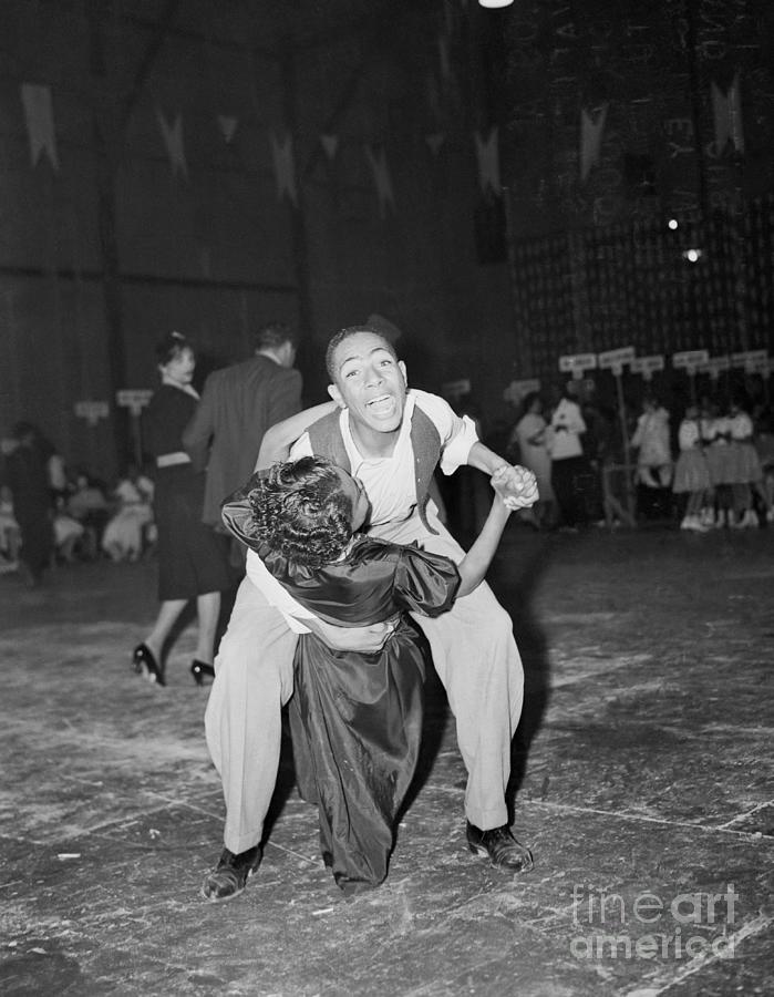 Couple In Swing Dancing Contest Photograph by Bettmann