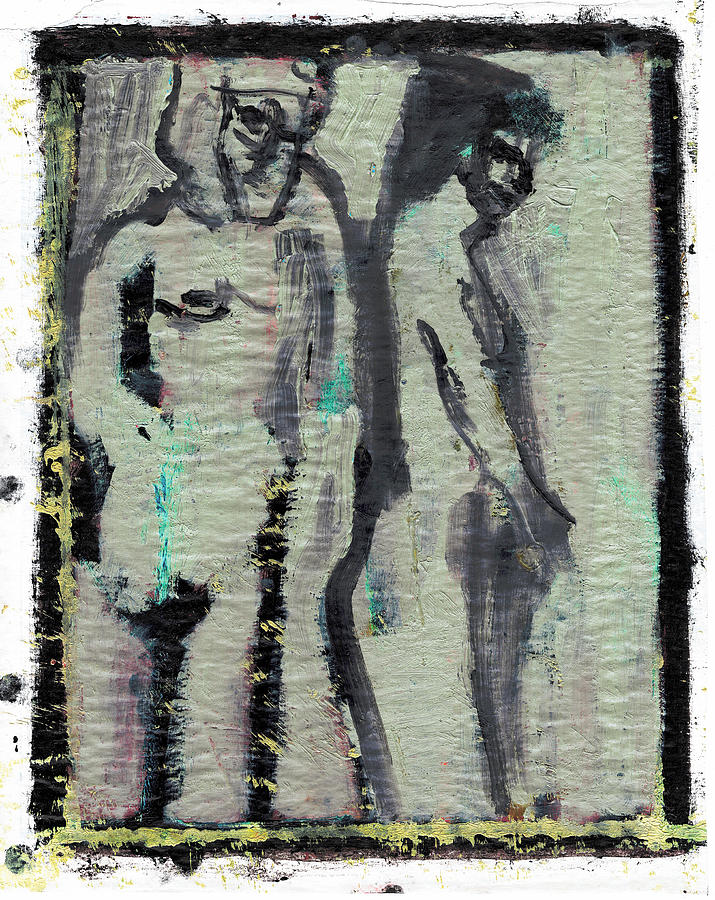Couple on Green Painting by Edgeworth Johnstone