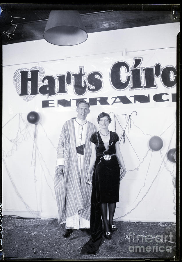 Couple Standing At Circus Photograph by Bettmann