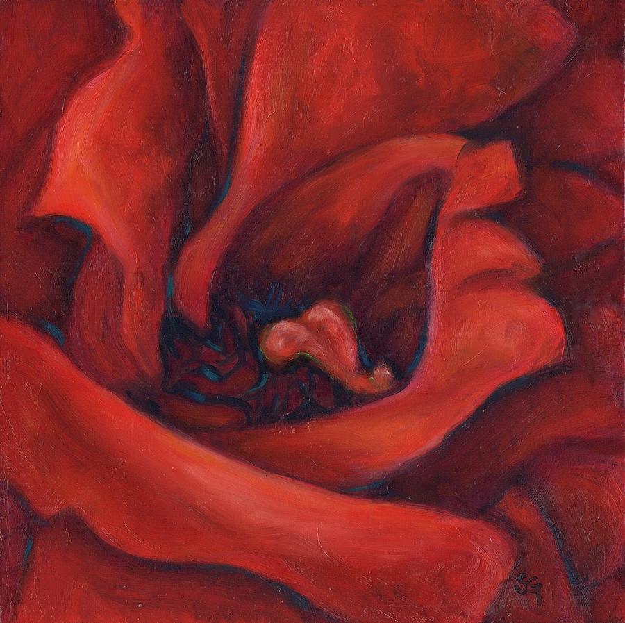 Courage Heart Center Series Painting by Shannon Grissom