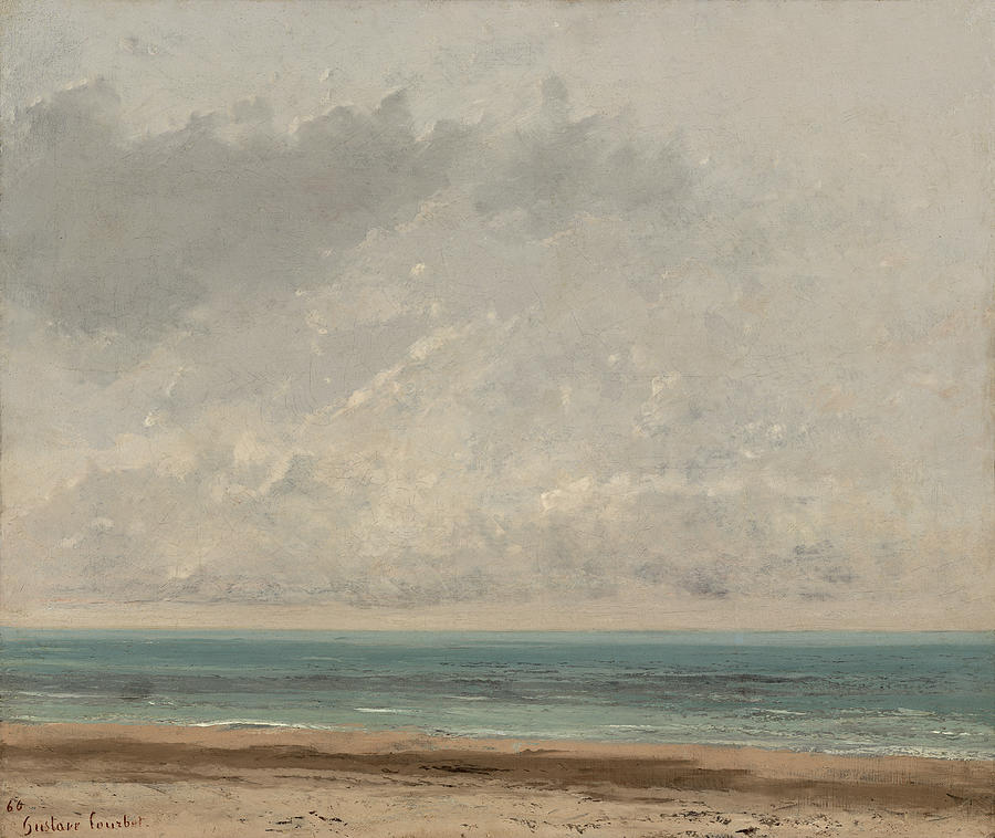 Calm Sea, 1866 Painting by Gustave Courbet