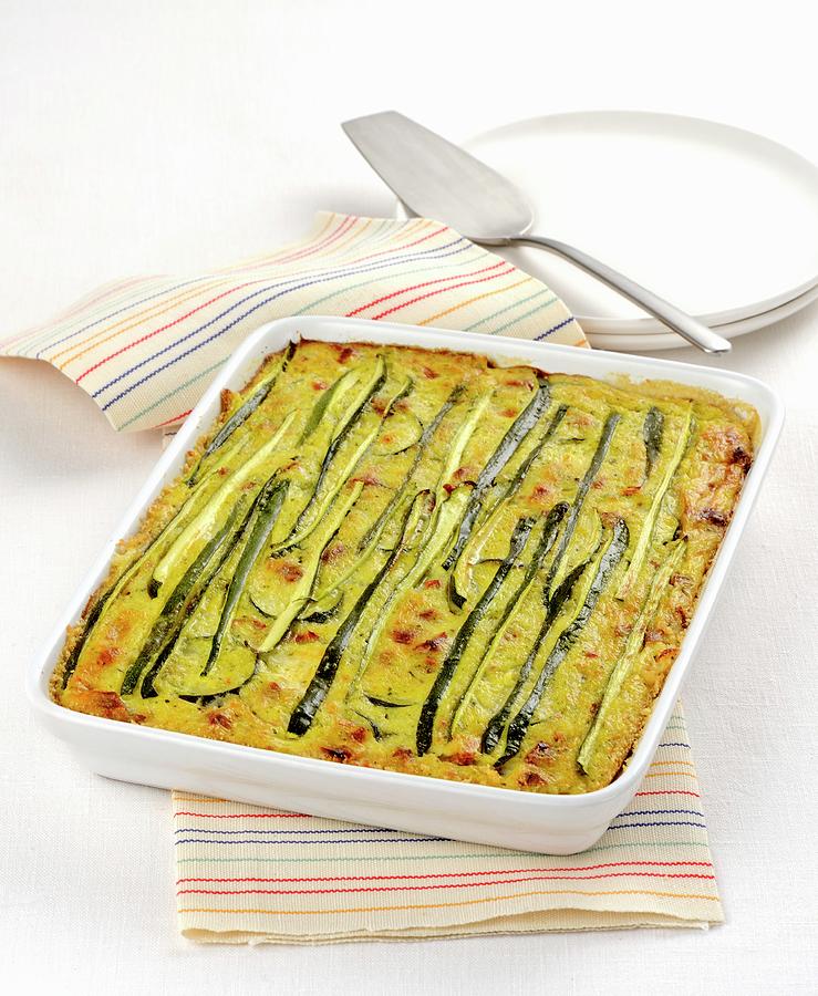 Courgette Bake Photograph by Franco Pizzochero