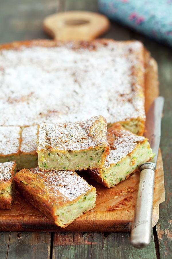 Courgette Cake With Cinnamon And Icing Sugar Photograph by Rua Castilho