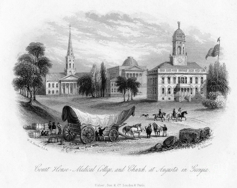 Court House - Medical College Drawing by Print Collector