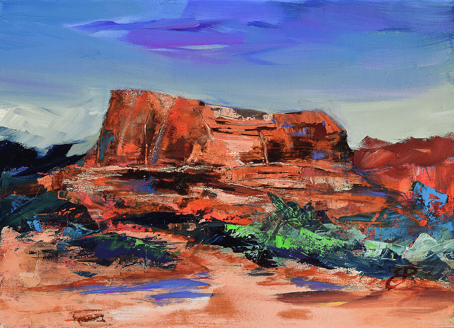 Courthouse Butte Rock - Sedona Painting