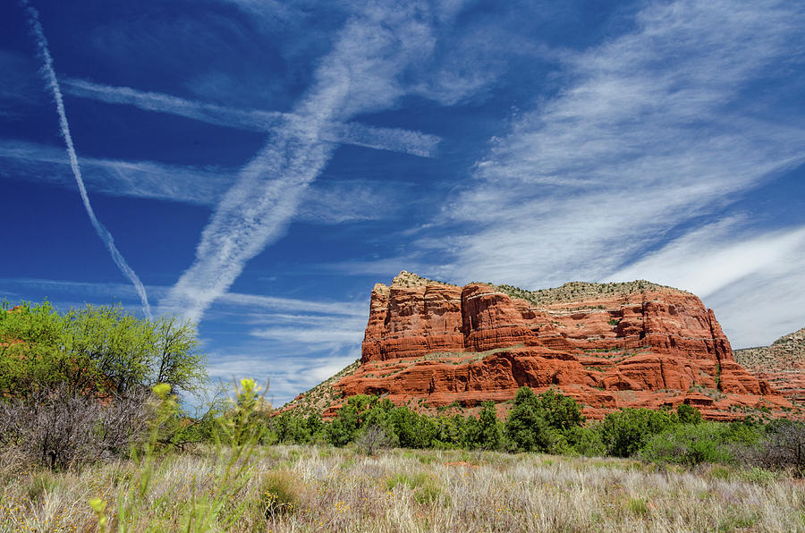 Courthouse Butte Spring Day Photograph by Douglas Wielfaert