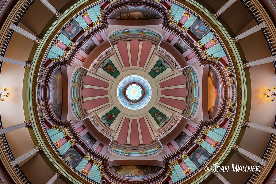 Courthouse Ceiling Photograph by Joan Wallner