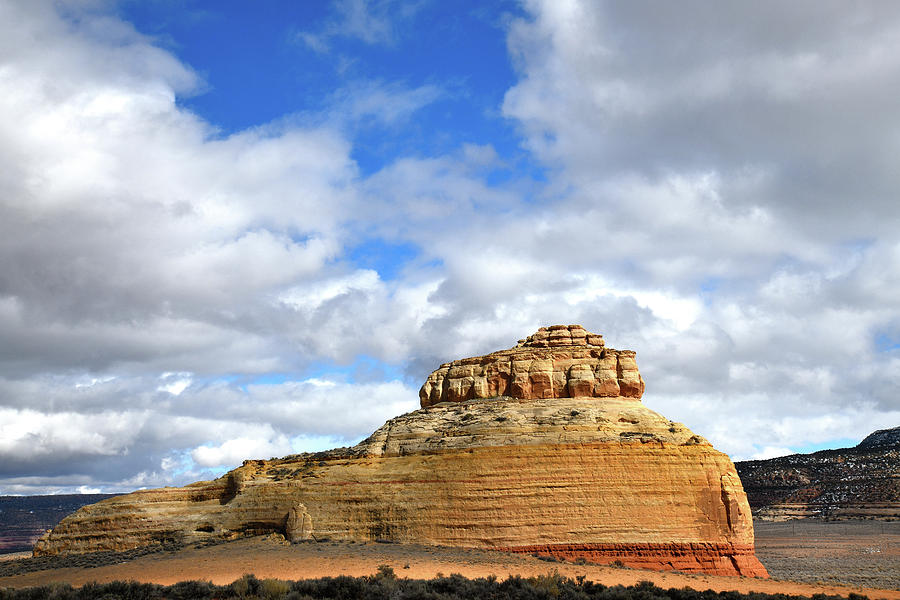 Courthouse Rock along Highway 191 in Utah Photograph by Ray Mathis