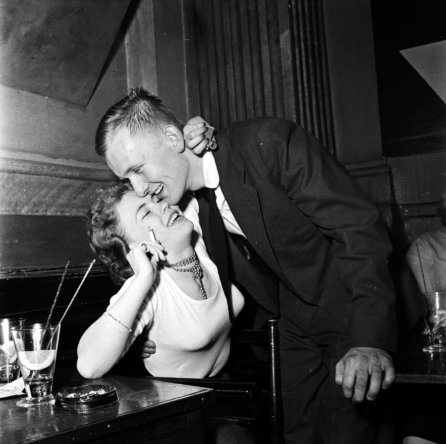 Courting Couple Photograph by John Firth Courting Couple Photograph by John Firth