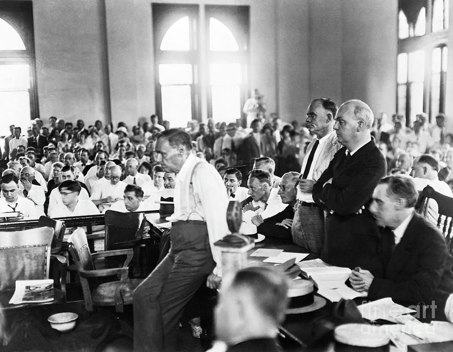 Courtroom During The Scopes Trial Photograph by Bettmann
