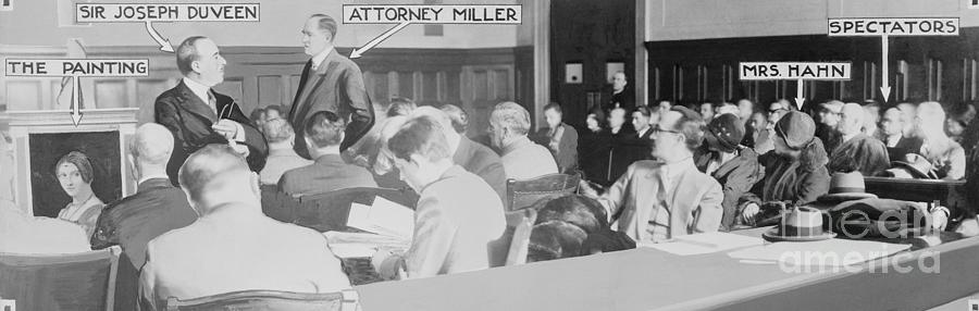 Courtroom Scene During Slander Trial Photograph by Bettmann