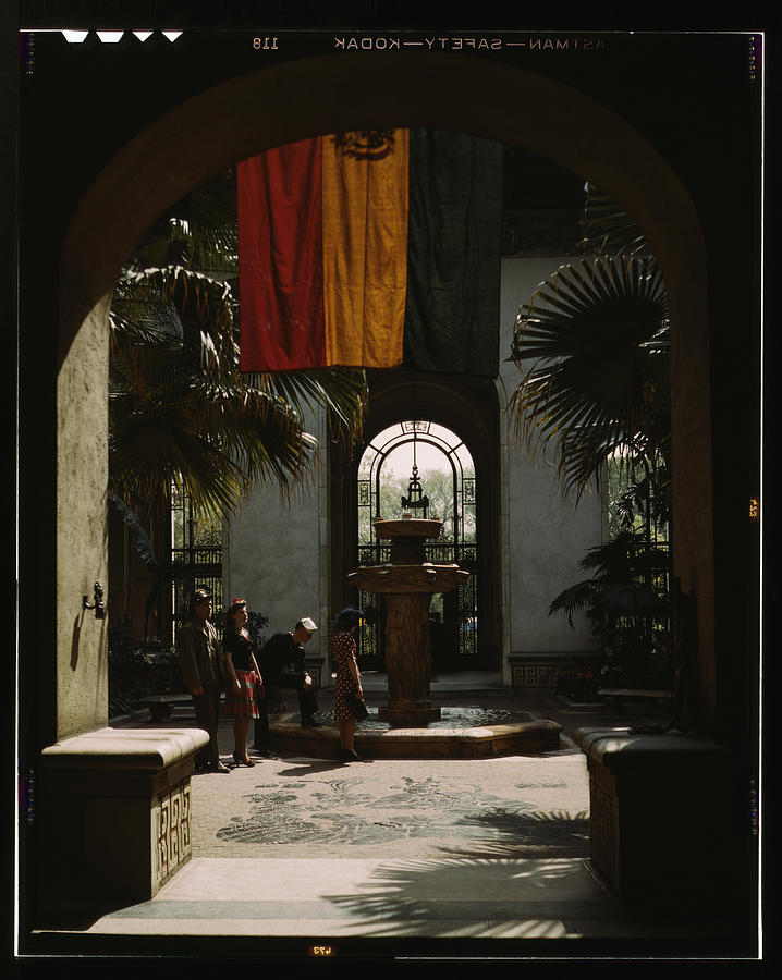 Courtyard inside the Pan American Building Painting by Collier, John