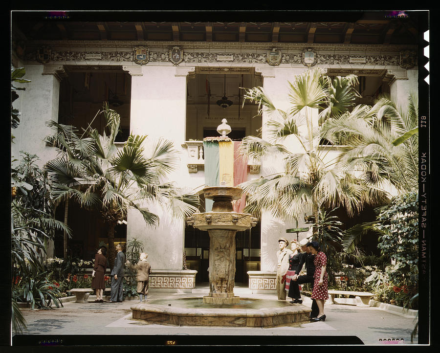 Courtyard of the Pan American Building Painting by Collier, John