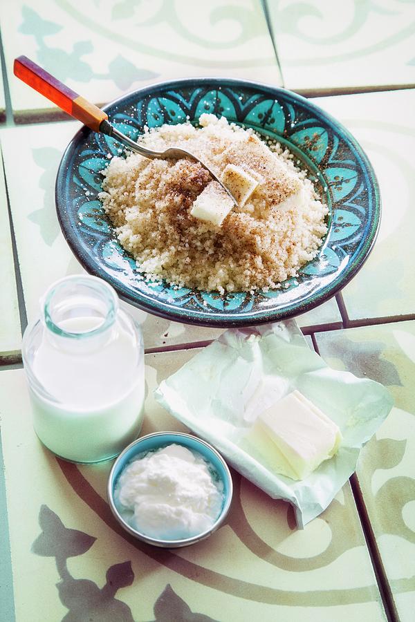 Couscous And Dairy Products Photograph by Lerner, Danny