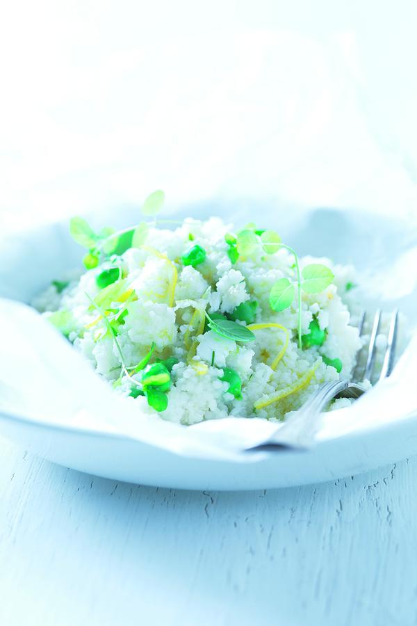 Couscous With Lemon Zest And Herbs Photograph by Alena Hrbková Fine
