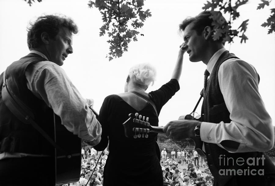 Music Photograph - Cousin Emmy, John Cohen, Mike Seeger by The Estate Of David Gahr