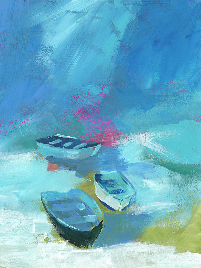 Cove Boats I Painting by Jennifer Paxton Parker