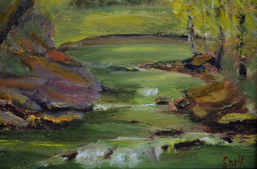 Oil Painting - Cove Springs 2 by Roger Snell Oil Painting - Cove Springs 2 by Roger Snell
