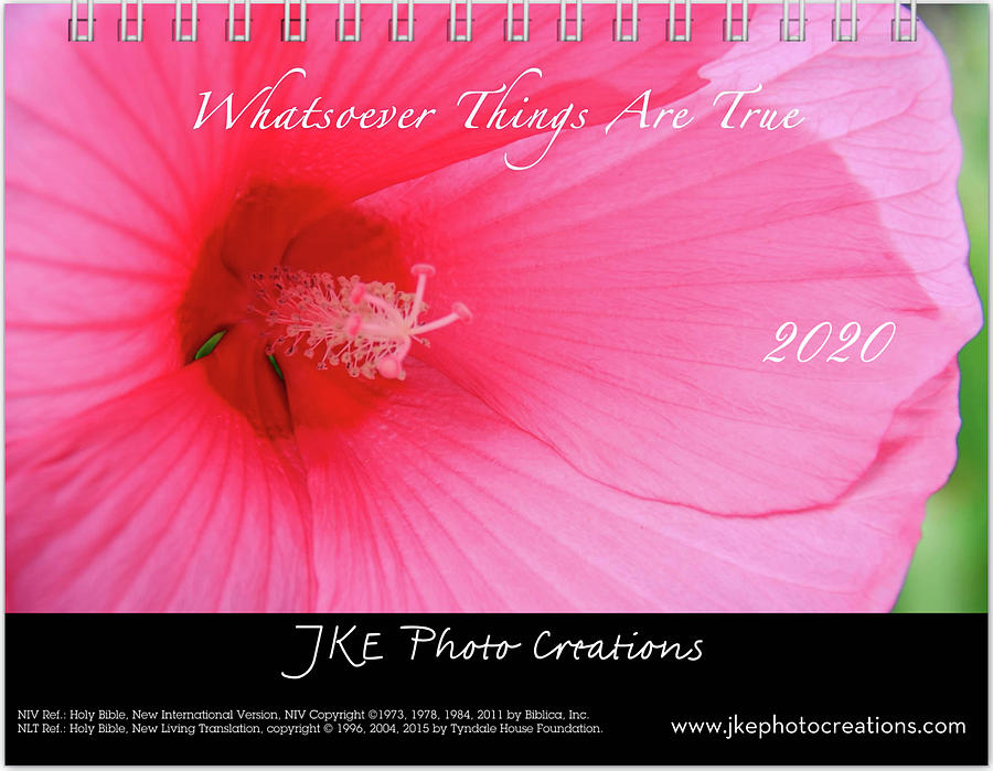 Cover 2020 Inspirational Calendar Preview Photograph by Joni Eskridge