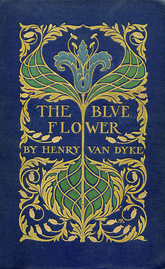 Cover design for The Blue Flower Mixed Media by Margaret Armstrong
