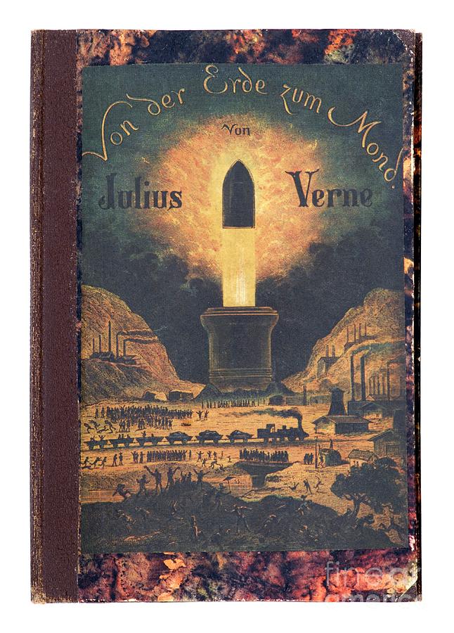 Illustration From From The Earth To The Moon By Jules Verne Wall Art,  Canvas Prints, Framed Prints, Wall Peels