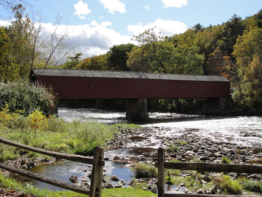 Covered Bridge in Connecticut Photograph by Patricia Caron
