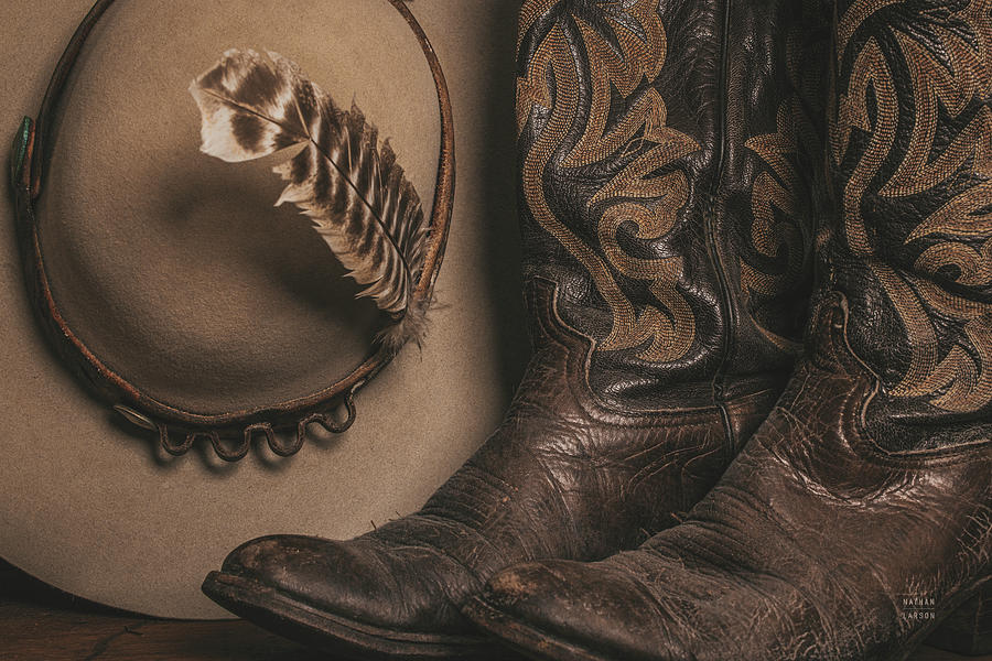 Boot Photograph - Cowboy Boots Vi by Nathan Larson