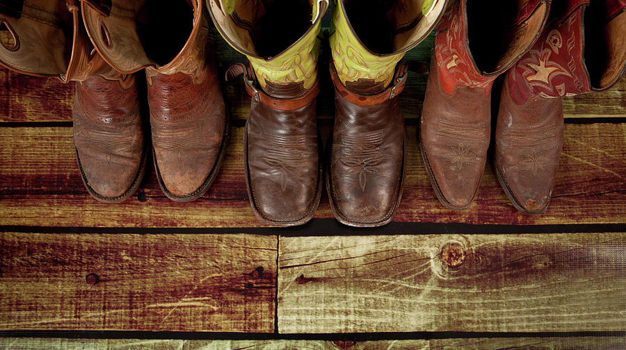 Cowboy Boots View From Top Photograph by Jorgegonzalez