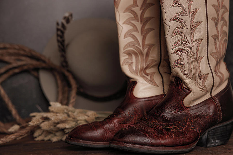 Boot Photograph - Cowboy Boots Xi by Nathan Larson